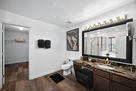 Main bedroom bath/large vanity, single sink, 
