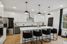 Island seating perfect for entertaining!