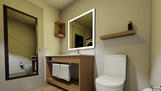 Clean, modern bathrooms designed for comfort