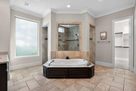 Master Bathroom with soaking tub retreat