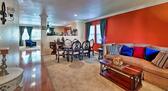 This room features a second couch and 6-perso