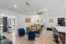 living area w Kitchen