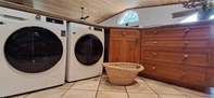 Efficient W/D set discreetly under the kitche