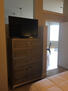 Tall boy dresser, flat screen in second bedro