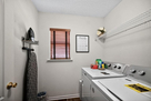 Laundry room, full size washer, dryer, iron, 