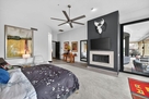 Gas fireplace and smart TV