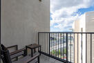 Private balcony with city view