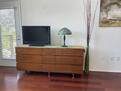 Living room with door to balcony