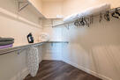 Spacious walk in closet