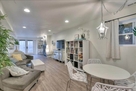 Dining table to French Doors view