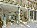 Rocking chairs w/ceiling fan, lighting, & gam