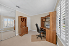 Furnished office in 3rd bedroom with printer