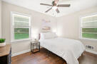 Well-lit and ventilated room.