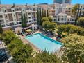 Olympic size pool with cabanas