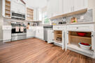 Full view of the kitchen.