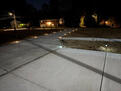 Lighted driveway out view