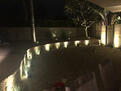 Backyard at night
