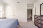Master bedroom with view to passage way