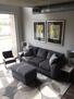 Comfortable seating with ottoman