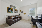 Office with leather pull-out couch on 3rd flo