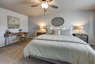 Master suite with office area