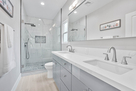 Double vanity in master bathroom