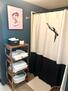 Private stand up shower with entrance to both