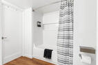 Full shower & bathtub flexibility for familiy