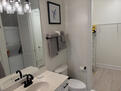 Oversized Bathroom with ceramic tiles