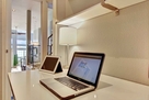 Downstairs bedroom desk with views to the lak
