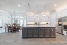 Chef&rsquo;s kitchen with large island