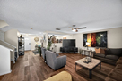 Large open living room with sectional sofa