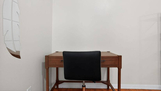 Workspace with desk and chair for study or re
