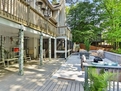 Lounge, grill, and play on the open deck.