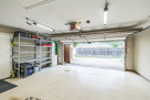Interior of Garage w Shelving.
