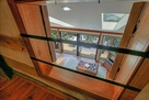 Hayloft windows to the downstairs kitchen/sea