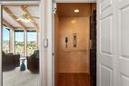 One of two elevators with sunroom next door