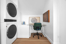 Dedicated workspace w/ a minimalist standing 
