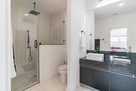 Master Bath. Overhead waterfall and side show