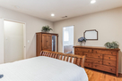 Master bedroom has plenty of storage