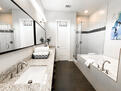 Primary bathroom with double vanity