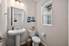 First floor powder room