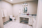 Dual Sinks, one wheelchair accessible, ADA