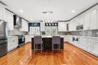 Spacious kitchen off the family room