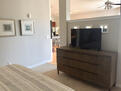 Master Bedroom dresser with flat screen