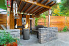 Perfect Location, Tiki Backyard Layout