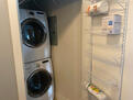 stackable frontloading washer and dryer