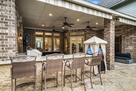 Bar seating with stone finishes