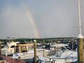 rainbow after a storm on North East river