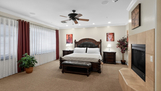 Master bedroom with King size bed